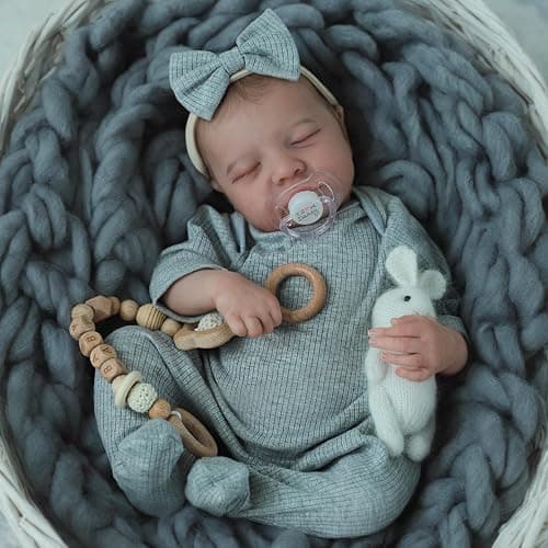 SCOM Realistic Reborn Baby Dolls - 18 Inch Real Life Baby Girl, Lifelike Doll with Anatomically Correct, Newborn Baby with Full Body Vinyl for Kids Age 3+ Gift - Image 1