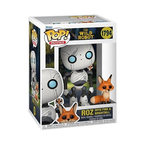 Funko POP! & Buddy: The Wild Robot - Roz with Brightbill & Fink | Official Cartoon/Animation Merch - Collectable Vinyl Figurine for Shelf Display - Birthday Gift Idea for Fans and Collectors - Image 1