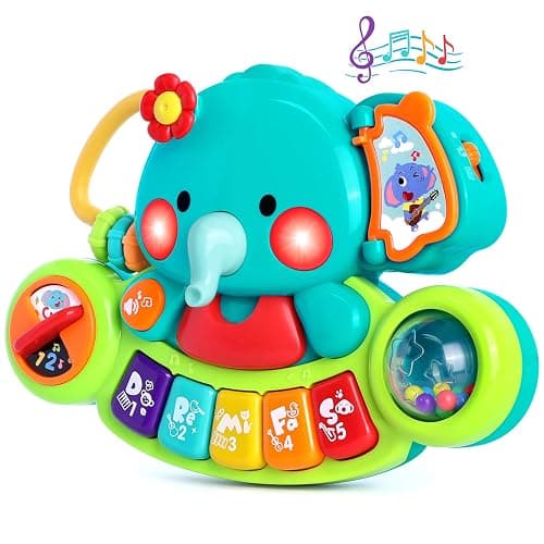 Baby Piano Toy 6 to 12 Months Light Up Music Baby Toys for 0 6 9 12 18 Months Early Learning Educational Piano Keyboard Infant Babies Girl Toy 1 Year Old Boy Girls Gift - Image 1