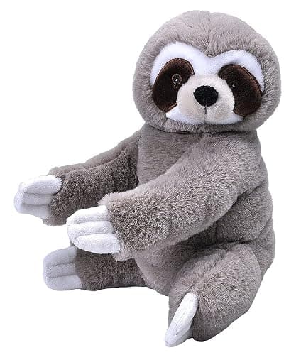 Wild Republic EcoKins Sloth Stuffed Animal 12 inch, Eco Friendly Gifts for Kids, Plush Toy, Handcrafted Using 16 Recycled Plastic Water Bottles - Image 1