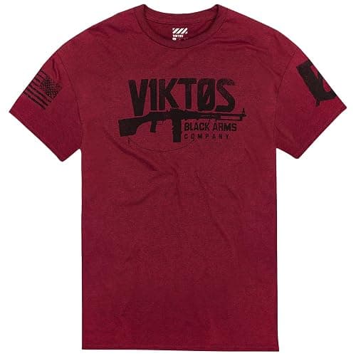 VIKTOS Men's Graphic T-Shirt - Lightweight Durable Cotton/Poly Athletic Tactical Crewneck Short Sleeve Tee with Logo Print - Image 1