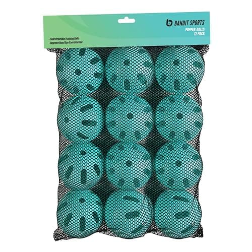 Bandit Sports 202 Popper Plastic Baseballs, Made of Impact-Resistant and Rebounding Material, Perfect Practice Baseballs for Baseball & Hitting Ball Training - Image 1