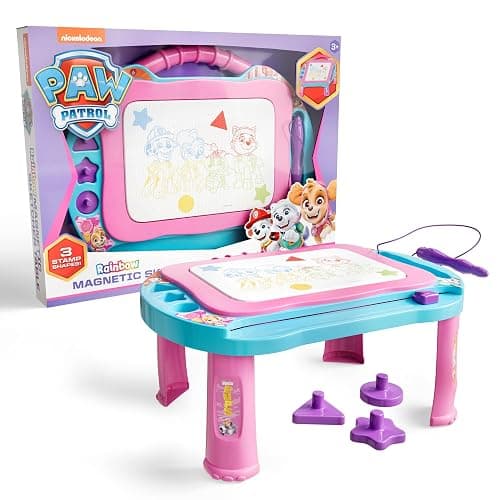 Lollipop Paw Patrol Magnetic Drawing Board - Limitless Creativity with Easy Erasing - Mess-Free Fun, Smart Storage, and Kid-Friendly Design for Creative Adventures - Pink Color - Image 1