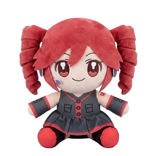 Collectible Pink Drill Twin Tail Girl Plush 22cm, Cute Anime Plush Character with 3D Twin-Drill Hair, Red and Black Outfit Figure Stuffed, Soft Anime Plushie Pillow Gift for Fans & Collectors - Image 1
