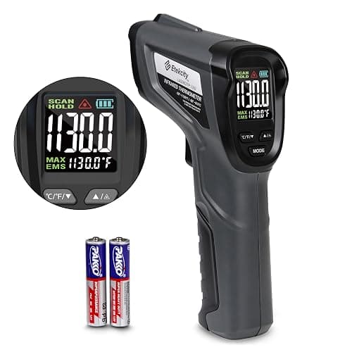Etekcity Temperature Gun Infrared Thermometer -58°F 1130°F, Digital Laser Heat Gun with Adjustable Emissivity & Max Measure for Pizza Ovens, Griddles, Meat, Refrigerators, Engine, HVAC, Kitchen & Pool - Image 1