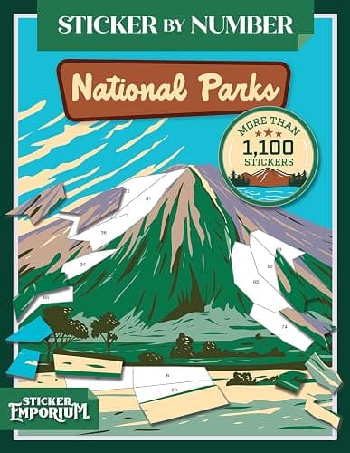 Sticker by Number America's National Parks: Fusion of Paint-by-Number and Sticker Fun by Sticker Emporium - Image 1