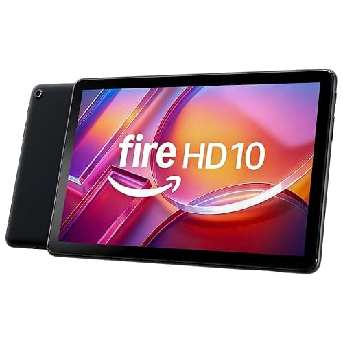 Amazon Fire HD 10 tablet, built for relaxation, 10.1" vibrant Full HD screen, octa-core processor, 3 GB RAM, 32 GB, Black - Image 1