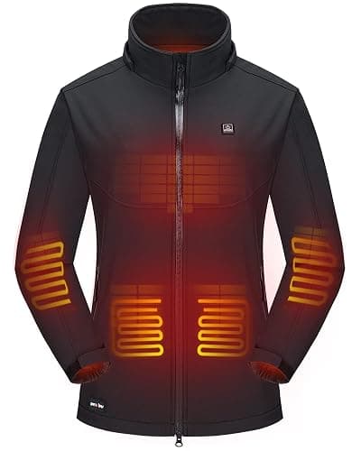 DEWBU Soft Shell Heated Jacket, Outdoor Electric Heating Coat - Image 1