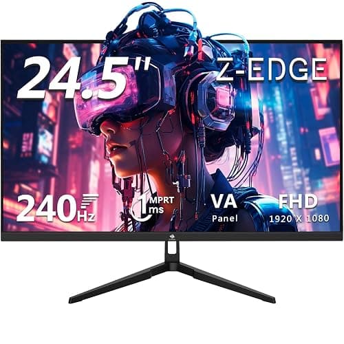 24.5" Gaming Monitor 240Hz, Z-Edge UG25F FHD 1920x1080 Computer Monitor, 1ms Frameless LED, Contrast Ratio 5000:1 - Image 1