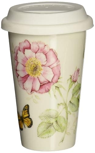 Lenox 837583 Butterfly Meadow Thermal Travel Mug, Multicolor, 1 Count (Pack of 1) - Thermal Travel Mug, Multicolor - Image 1