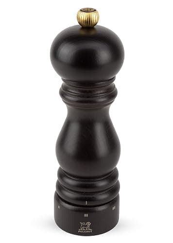 PEUGEOT - Moulin à Poivre Paris u'Select 18 cm - 6 Réglages de Moutures Prédéfinies - En Bois Labellisé PEFC - Fabrication Française - Coloris Chocolat - Image 1