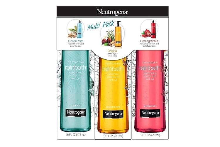 Neutrogena Rainbath Multi-Pack of 3, 1 Original Formula, 1 Pomegranate and 1 Ocean Mist, 16 fl oz bottles - Image 1