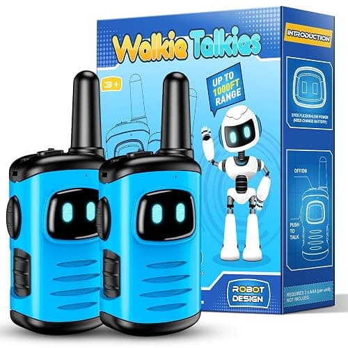 EUTOYZ Boy Toys for 3 4 5 Year Old, Walkie Talkie Kids Outdoor Toy Age 3-12 Year Old Girl Gift for 4 5 6 Year Boy Gift Age 5 6 7 8 Toddler Toys Kids Walkie Talkie Light Blue - Light Blue - Image 1