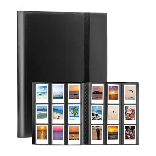 432 Pockets Photo Album for Fujifilm Instax Mini Camera, Polaroid Camera, for Fujifilm Instax Mini 12 11 9 40 99 90 8 7 Evo LiPlay Instant Camera, Polaroid Snap PIC-300 Z2300 Instant Camera (Black) - Image 1