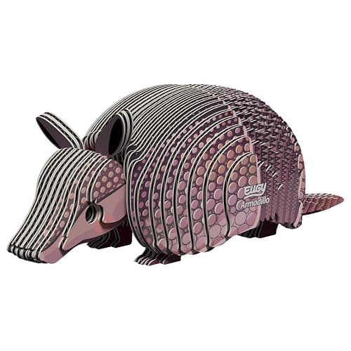 Eugy Armadillo 3D Puzzle - 42 Piece Eco-Friendly Educational Toy Puzzle for Boys, Girls & Kids Ages 6+ - Image 1