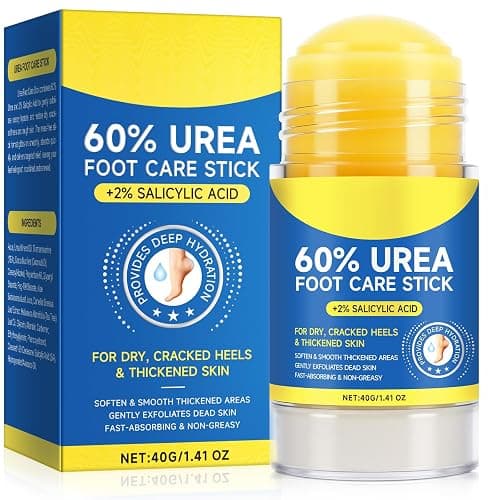 60% Urea with 2% Salicylic Acid Urea Foot Care Stick, Foot Cream Moisturizer for Dry Cracked Feet, Knees, Elbows, Hands,Moisturizes and Hydrates the Dry Skin,Callus Remover & Skin Softener -1.41oz - Image 1