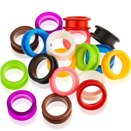 20 Pieces Scissors Finger Rings Silicone Pet Shears Finger Rings rubber finger dog hair scissors for Grooming Scissors Pet Hair Shears - Image 1