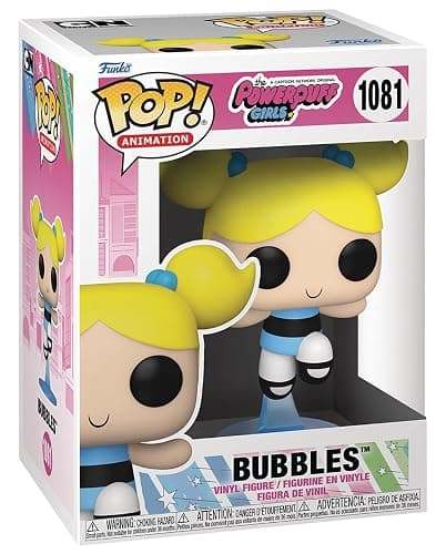 Funko POP Animation: Powerpuff Girls - Bubbles Vinyl Figure (Bundled with Compatible Box Protector Case), Multicolor, 3.75 inches - Image 1
