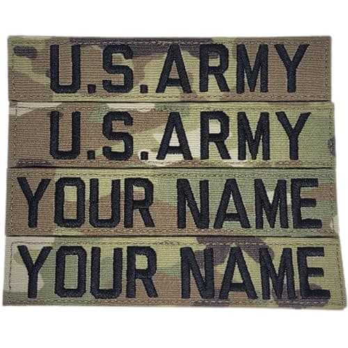 Multicam OCP Custom Name & Army Tape 4 Piece Set(Sew On or Hook Fastener) + Customized - Image 1