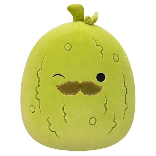 Squishmallows Original 12-Inch Charles Pickle with Mustache - Medium-Sized Ultrasoft Official Jazwares Plush - Image 1