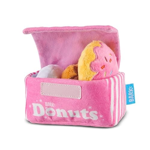 Barkbox Dog Toys – Barker’s Dozen Donuts Plush 4 in 1 Multi Part Interactive Dog Toy for Dogs & Puppies – Small - Image 1