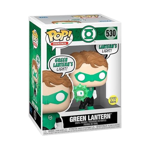 Funko Pop Heroes: DC - Green Lantern - (Beware),- (Glow-in-The-Dark) - DC Comics - Collectable Vinyl Figure - Gift Idea - Official Merchandise - Toys for Kids & Adults - Superheroes Fans - Image 1