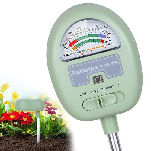 Soil Moisture Meter,4-in-1 Soil Ph Meter, Soil Tester for Moisture, Light,Nutrients, pH,Soil Ph Test Kit, Great for Garden, Lawn, Farm, No Battery Required, Gifts for Plants Lover - Image 1