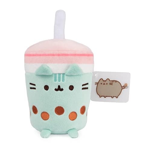GUND Pusheen Boba Tea Sip 6-Inch Plush Toy for Ages 8+ | Promotes Exciting Character Roleplay, Early Sensory Discovery, and Creative Storytelling; Soft, Comforting, Collectible Plush - Image 1