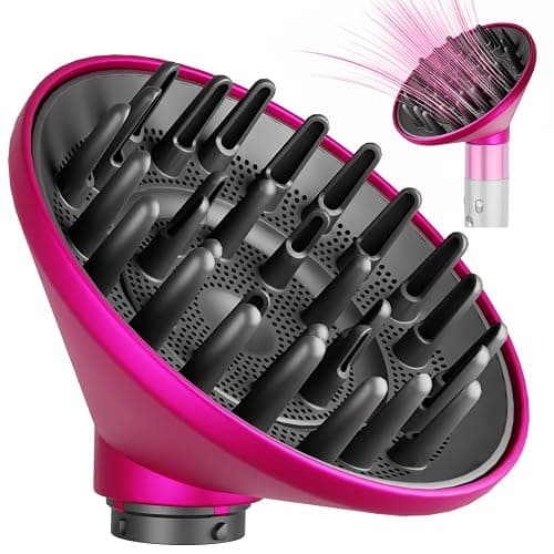 YTCHYYSK Large 6 Inch Diffuser Attachment Compatible with Dyson Airwrap HS01 HS05 HS08, Upgraded Bigger Diffuser Nozzle to Dryer Faster and Define Curls Hair, Rose - Image 1