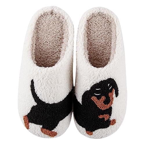 CATLJXL Cute Animal Slippers for Women Man Cartoon Animal Slippers for Woman Fuzzy Memory Foam Winter Warm Fluffy Shoes - Image 1