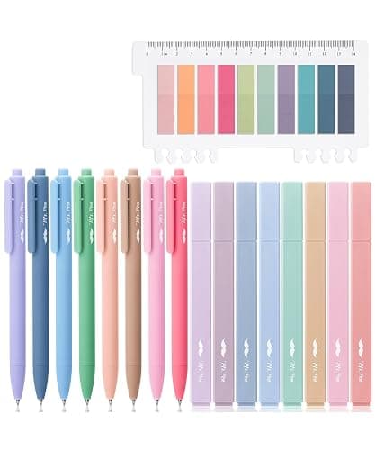 Mr. Pen Aesthetic Bible Highlighter and Pen Set, 16 Pack, 200 Sheets Transparent Sticky Tabs, No Bleed, Chisel Tip - Image 1