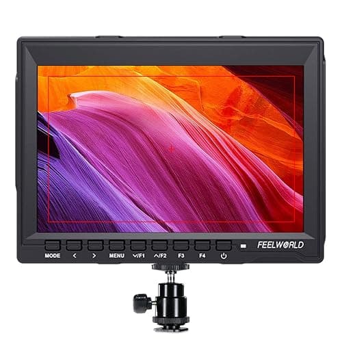 FEELWORLD FW759 7 Inch DSLR Camera Field Monitor HD Video Assist Slim IPS 1280x800 4K HDMI 1080p with Sunshade - Image 1
