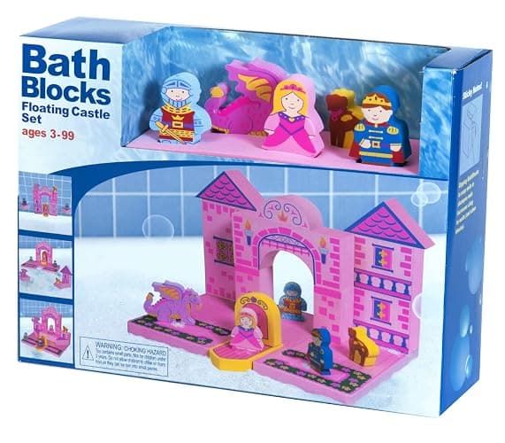BathBlocks Floating Castle Bath Toy Princess Bath Toys - Image 1