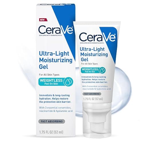 CeraVe Ultra-Light Moisturizing Gel, Niacinamide Face Moisturizer, 1.75oz | Oil-Free Hyaluronic Acid & Ceramide Gel Skin Care Formula Hydrates To Act As A Lightweight Moisturizer For Oily Skin - Image 1