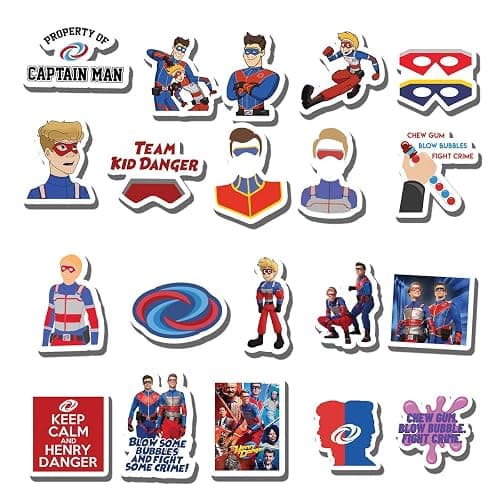 20 PCS Stickers Pack Henry Aesthetic Danger Vinyl Colorful Waterproof for Water Bottle Laptop Bumper Car Bike Luggage Guitar Skateboard - Image 1