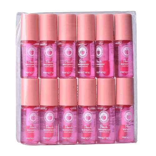 LAMUSELAND Tinted Lip Glow Oil, 12Pcs Hydrating Moisturizing Clear Plumping Mini Cute Lip Oil Gloss Set Kit for Women Girls (12) - Image 1