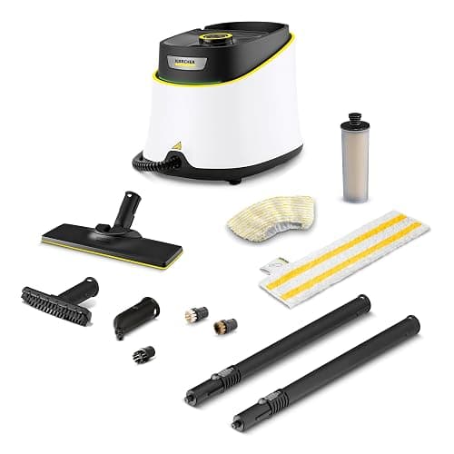 Kärcher SC 3 Deluxe Home Steam Cleaner, 1900W, 3.5 bar, 1L, 75m², Heats in 30s, Includes Floor Cleaning Kit, Descaling Cartridge, Nozzles, White - Image 1