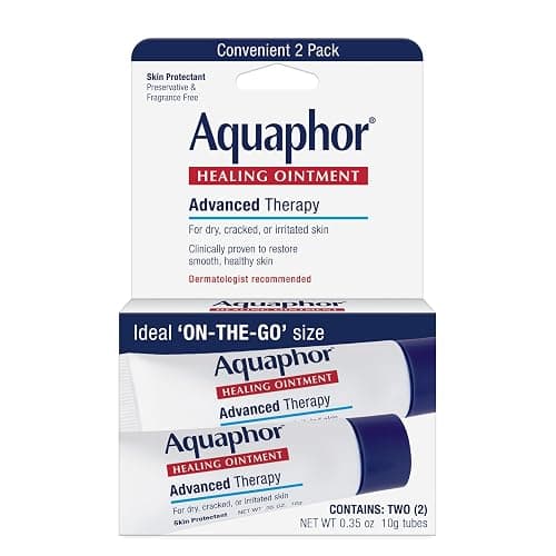 Aquaphor Healing Ointment Advanced Therapy Skin Protectant, Dry Skin Body Moisturizer, 0.35 Oz Tube, Pack of 2 - Image 1