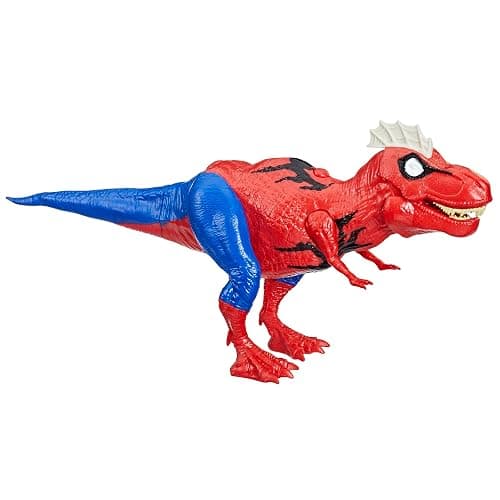 Spider-Man Marvel Web Chompin' Spider-Rex 16-Inch Action Figure with Sounds and Dino Blast Action, Superhero Toys for Kids Ages 4 and Up - Image 1