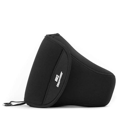 MegaGear MG091 Nikon D3500, D5600, D3400, D5500, D7200, D3300, D5300, D610, D7100, D600, D3200 Ultra Light Neoprene Camera Case, Black insade Yellow - Image 1