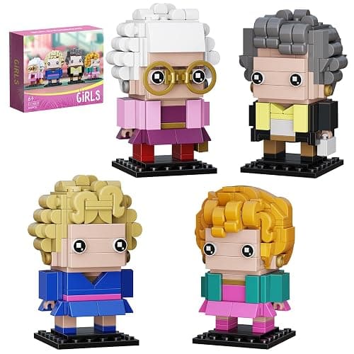 The Golden Lady Building Blocks, 4 Figures of The Single Women, Petrillo, Nylund, Zbornak and Devereaux, Stable Lovely Toy is Symbol of Girls Friendship Present, Compatible with Lego(610pcs) - Image 1