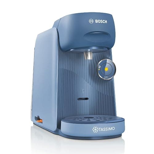 Bosch Tassimo finesse Macchina Capsule TAS16B5, oltre 70 bevande, caffè più intenso a pressione della testa, spegnimento automatico, dosaggio perfetto, salvaspazio, 1400 W, blu lupino - Image 1