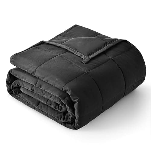 Topblan Weighted Blanket for Adults 20lbs, Breathable Cooling Weighted Blanket, Soft Heavy Microfiber Material with Glass Beads Blanket for All Season, Sofa Bed, 60"x80" Queen Size, Black - Image 1