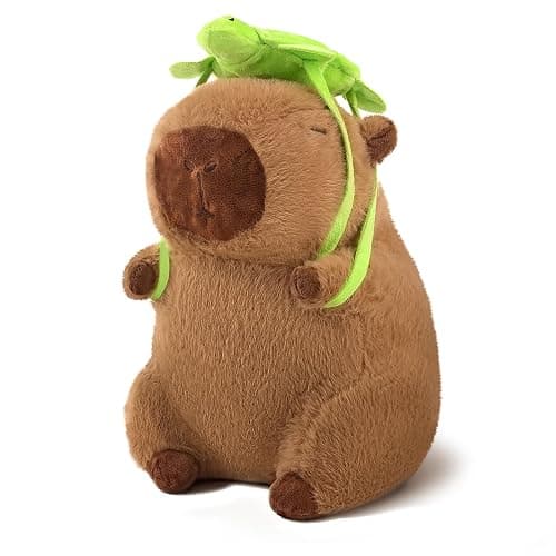 SHINUOER Cute Capybara Plush,Capybara Stuffed Animal,Capibaras Peluches 9 Inch Kawaii Fluffy Soft Plush for Teens Birthday - Image 1