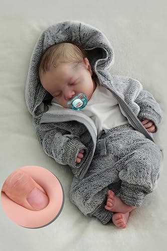 BABESIDE Lifelike Reborn Baby Dolls Silicone Full Body Boys - 17-Inch Real Baby Feeling Realistic-Newborn Baby Doll Full Body Vinyl Real Life Baby Dolls with Toy & Gift Box for Kids - Image 1