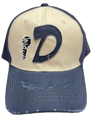costumebase Clementine D Trucker Cap Weathered Baseball Aged Cap Hat Headgear Walking Dead Blue - Image 1