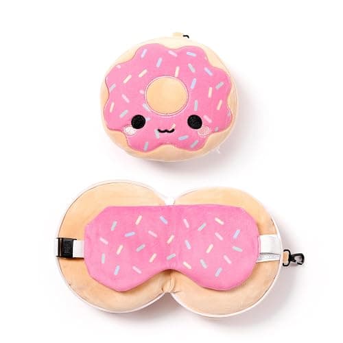 Leni | Puckator Reisekissen mit Relaxeazzz Maske - Donut - Image 1