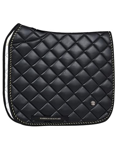 Harrison Howard Dressage Saddle Pad High-Performance Leather Saddle Pad for Horse Riding with Excellent Shock Absorption - Image 1
