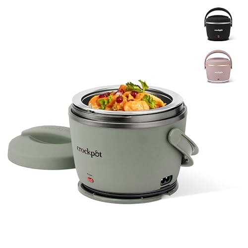 Crock-Pot Electric Lunch Box, Portable Food Warmer for On-the-Go, 20-Ounce (591 mL), Moonshine Green - Image 1