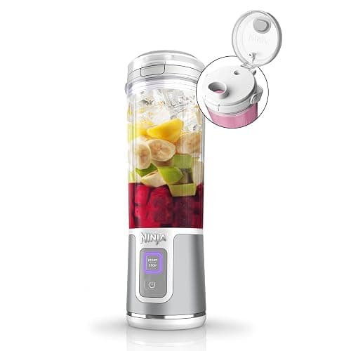 Ninja BC151WH Blast Portable Blender, Cordless, 18oz. Vessel, Personal Blender-for Shakes & Smoothies, BPA Free, Leakproof-Lid & Sip Spout, USB-C Rechargeable, Dishwasher Safe Parts, White - Image 1